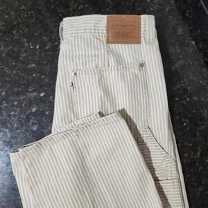 Levis Dad Utility Carpenter Striped Jeans Skate Train Work Grunge Punk 28x30